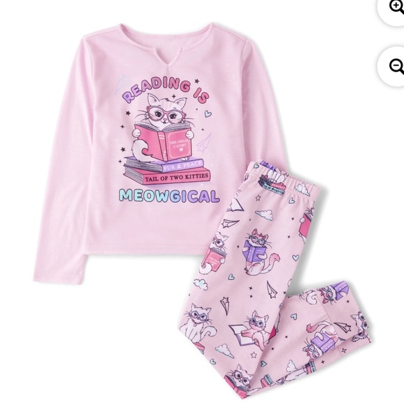 The Children's Place Other - The Children’s Place Girls Critter Print Pajama Set Size XL (14) NWT